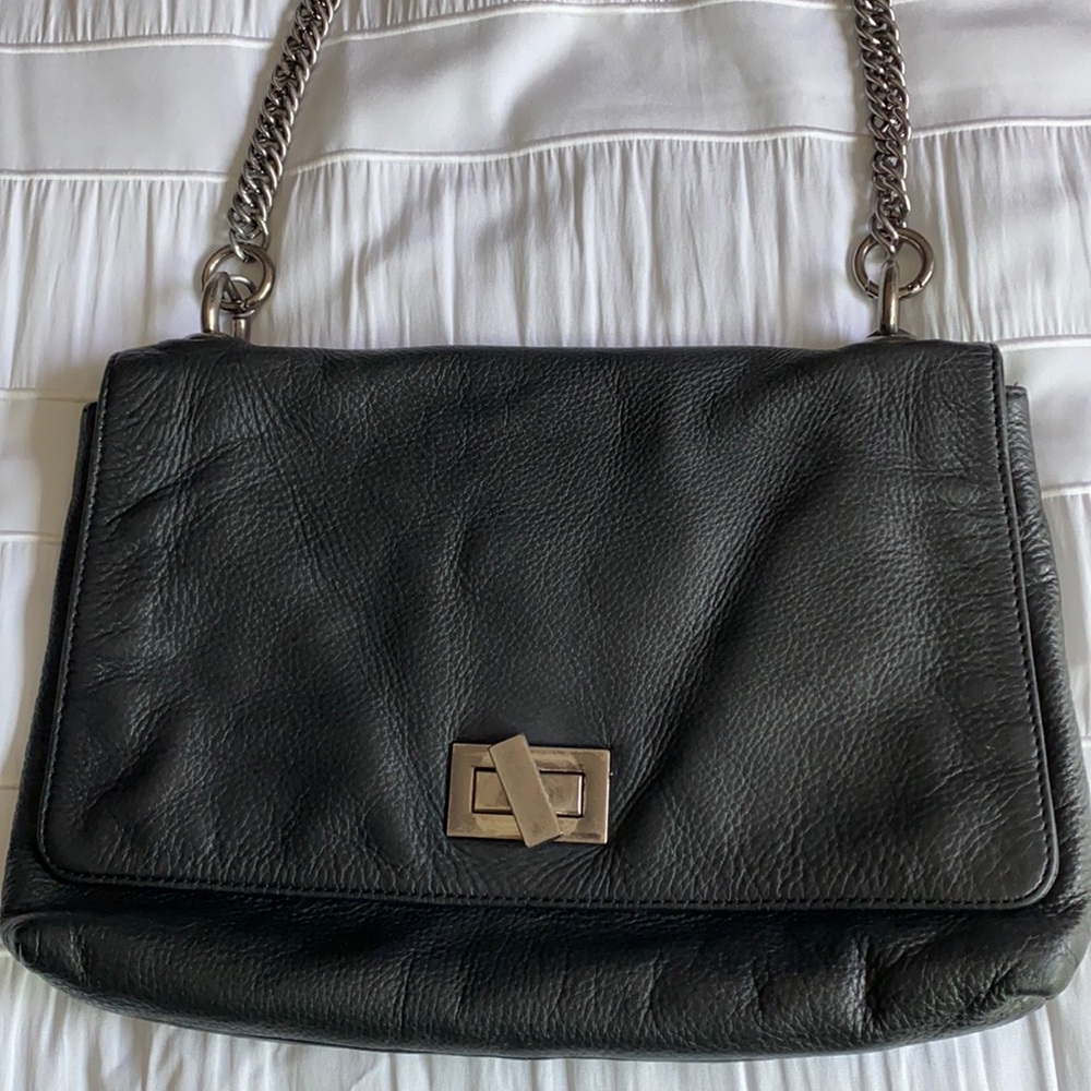 Zara Leather Messenger Bag Purse
